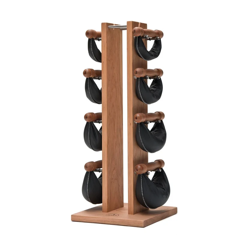 Tour merisier avec poids Set 2,4,6,8 kg