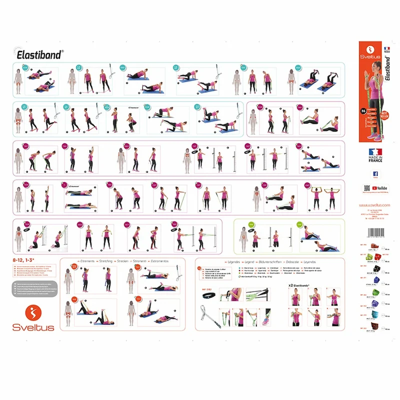Elastiband rouge 10 kg fourreau + QRCode