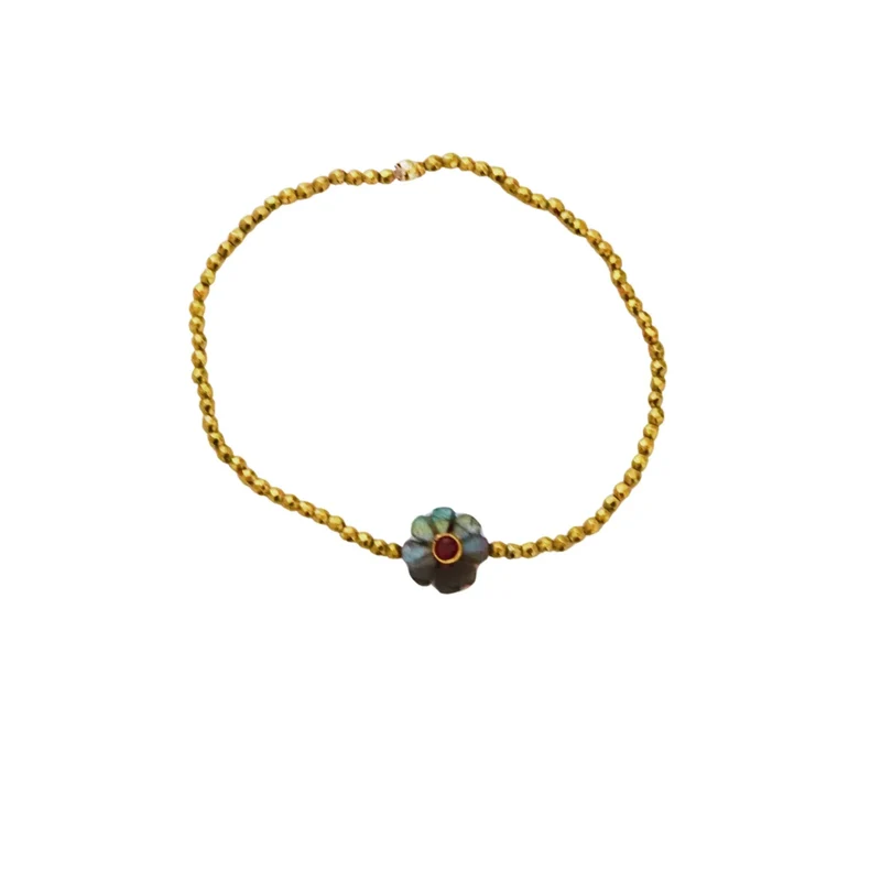 Bracelet fleur Labradorite