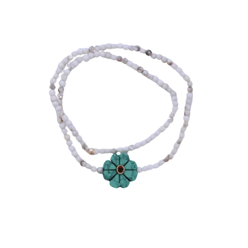 Bracelet double pierre précieuse 2