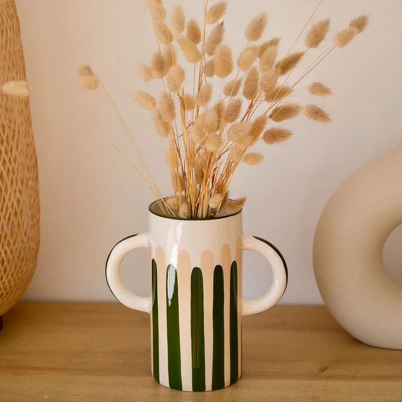 Vase oreille vert