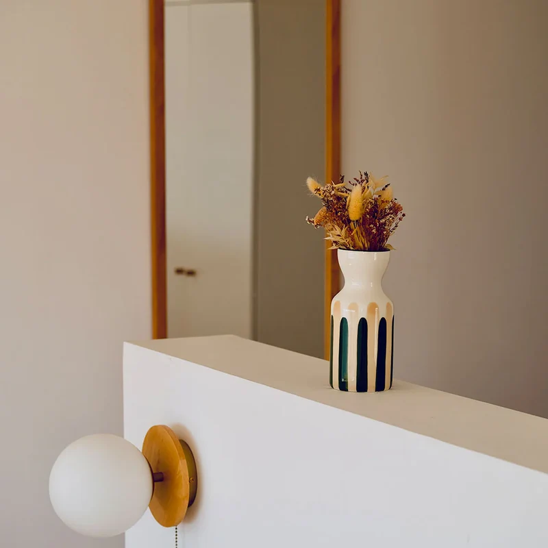 Vase totem vert