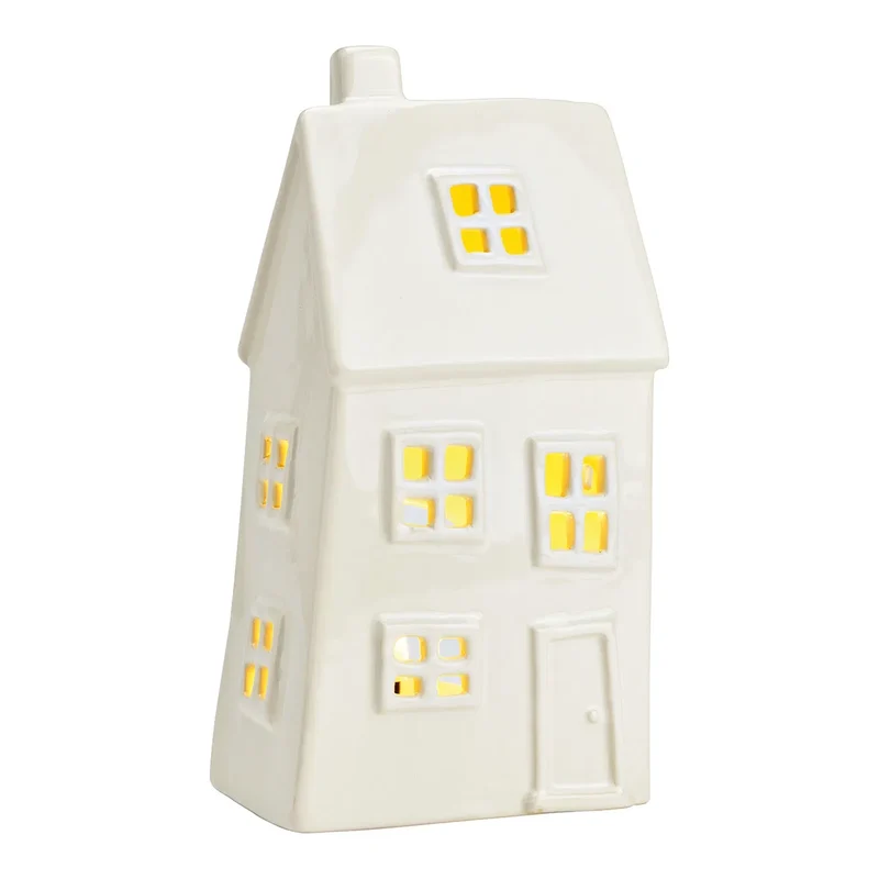 Maison photophore blanche