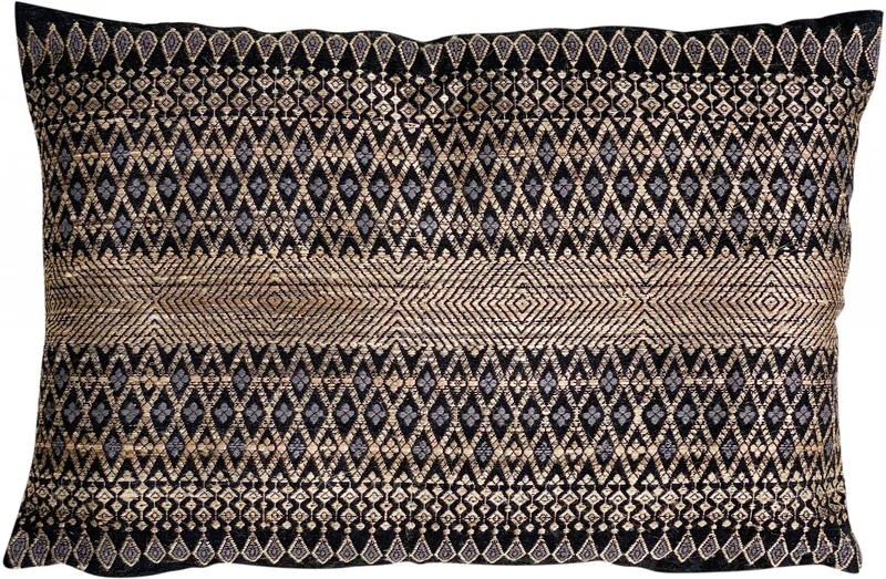 Coussin coton et soie