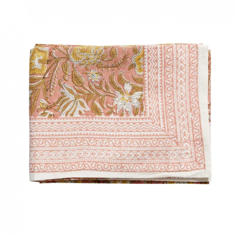 Nappe à fleurs rose
