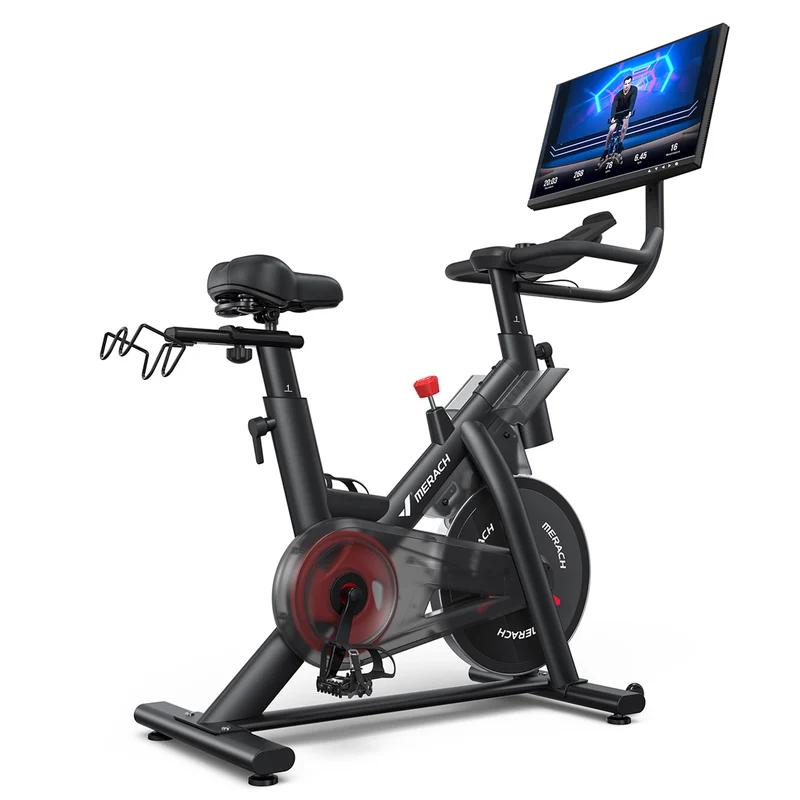 Merach S29R3 Exercise Bike with 21.5" Rotating Screen