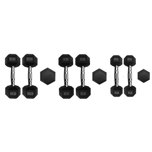 HIIT Hex Dumbbells
