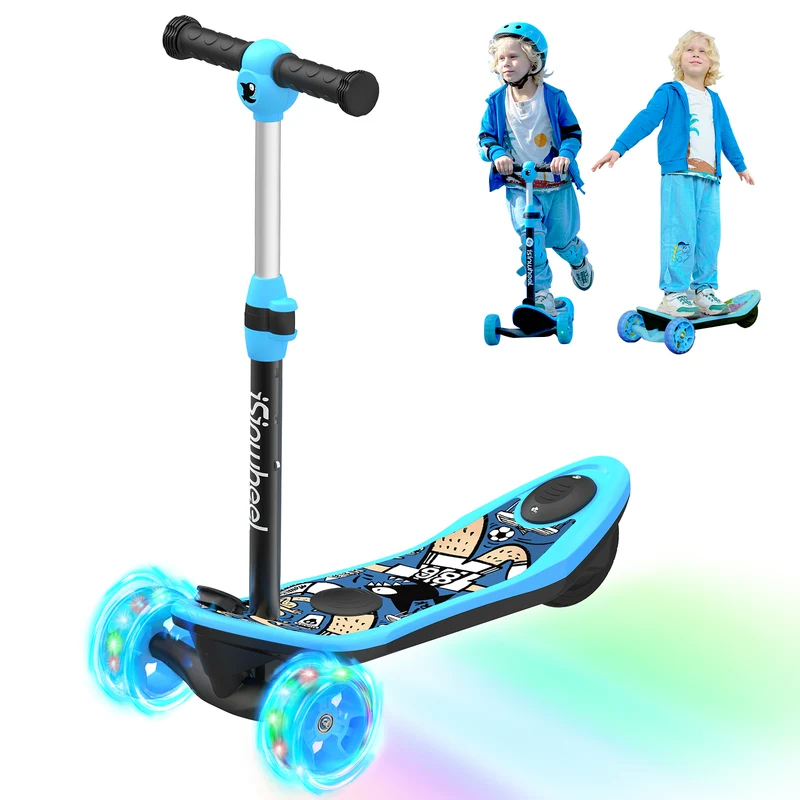 isinwheel® Mini trottinette électrique à 3 roues pour enfants