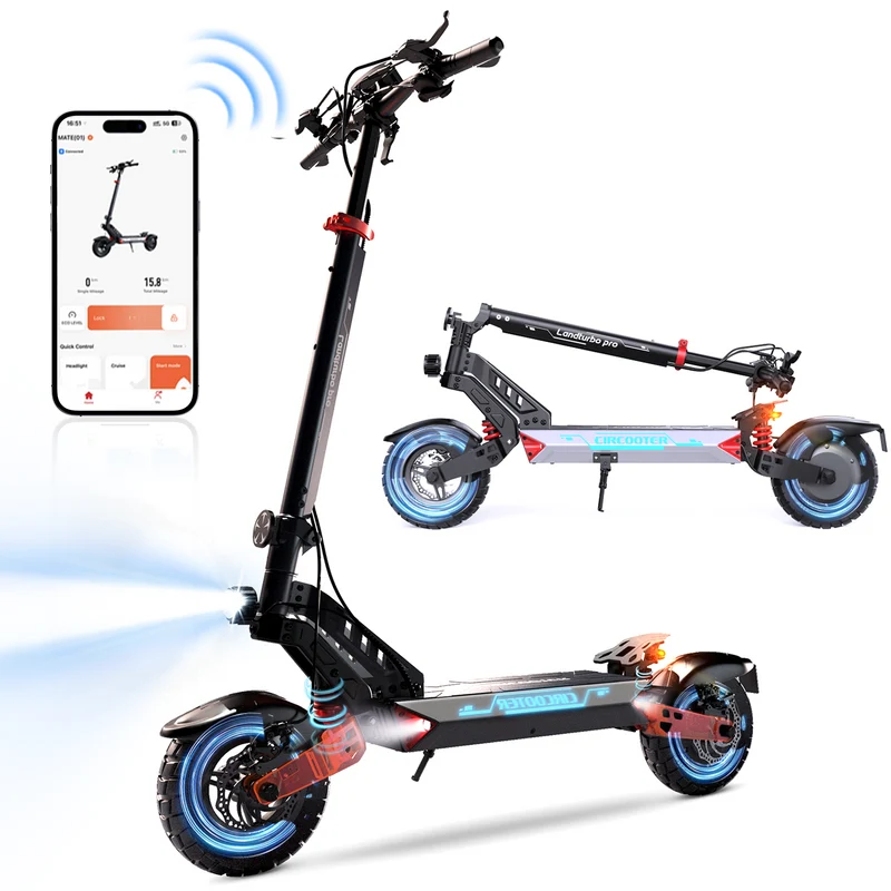 Landturbo Pro Trottinette électrique tout-terrain 1250W