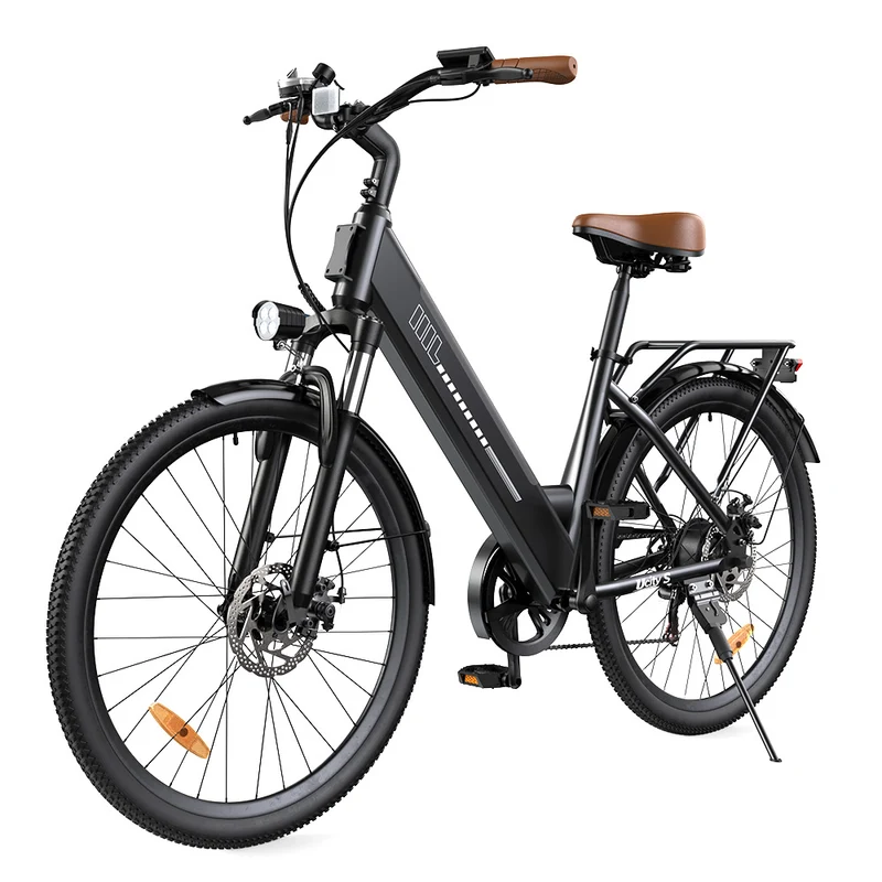 isinwheel UCityS Vélo électrique à cadre bas, batterie amovible, 88 km d’autonomie