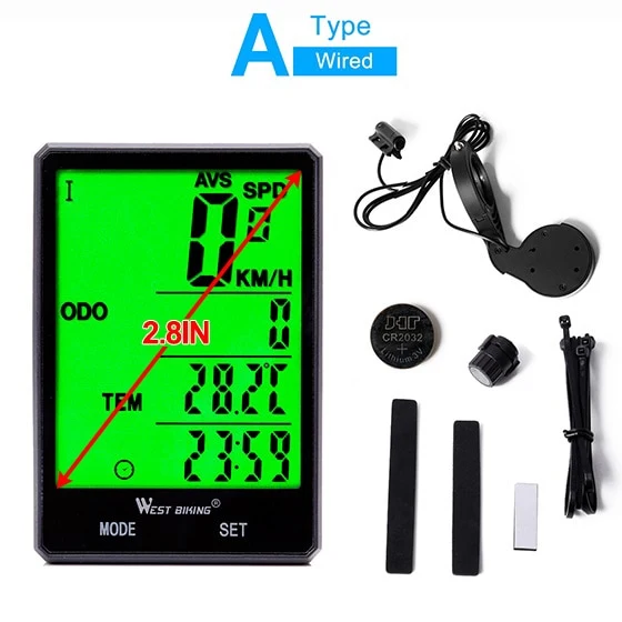 Rainproof Speedometer for Cycling