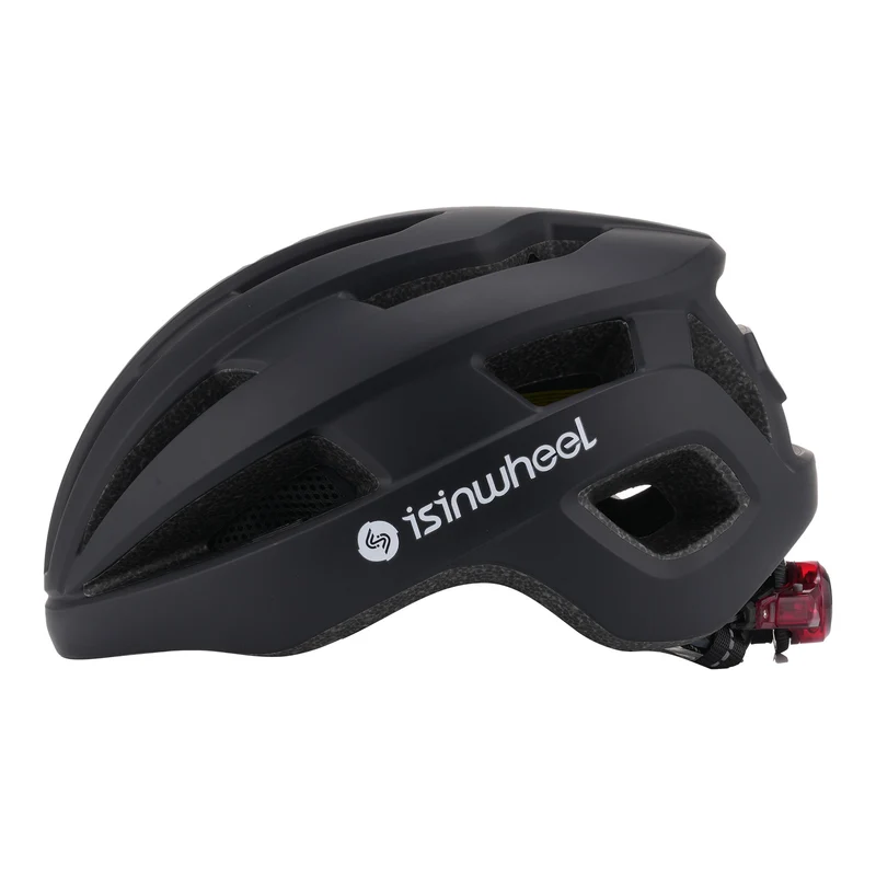 isinwheel Casque de vélo électrique avec feu arrière LED