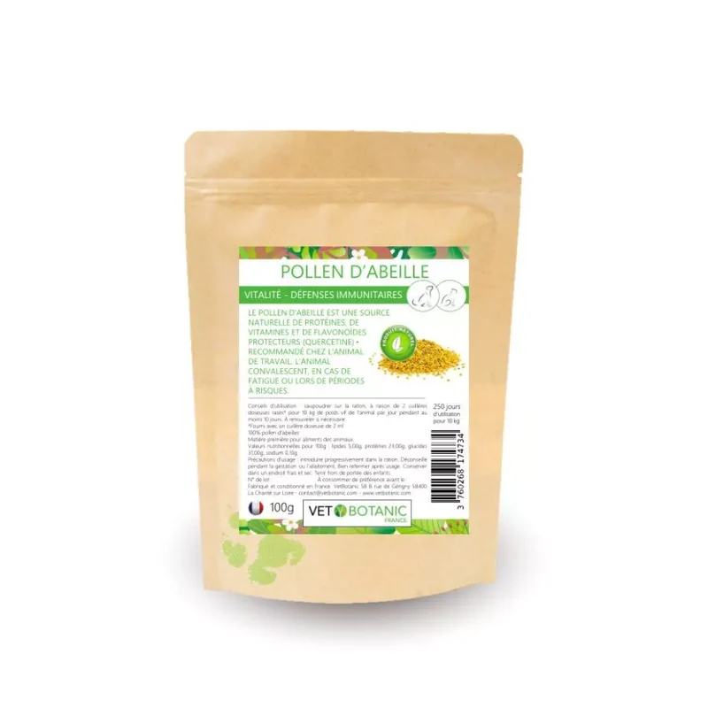 POLLEN D’ABEILLES – Vitalité et défenses immunitaires chiens et chats