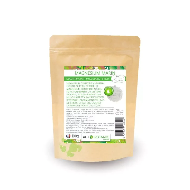 MAGNESIUM MARIN – Décontraction musculaire et stress chez le chien et le chat