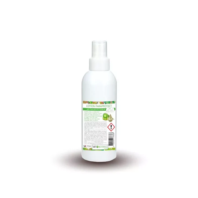 LOTION PARAPROTECT – Neutralisateur d’odeurs pour chiens et chats