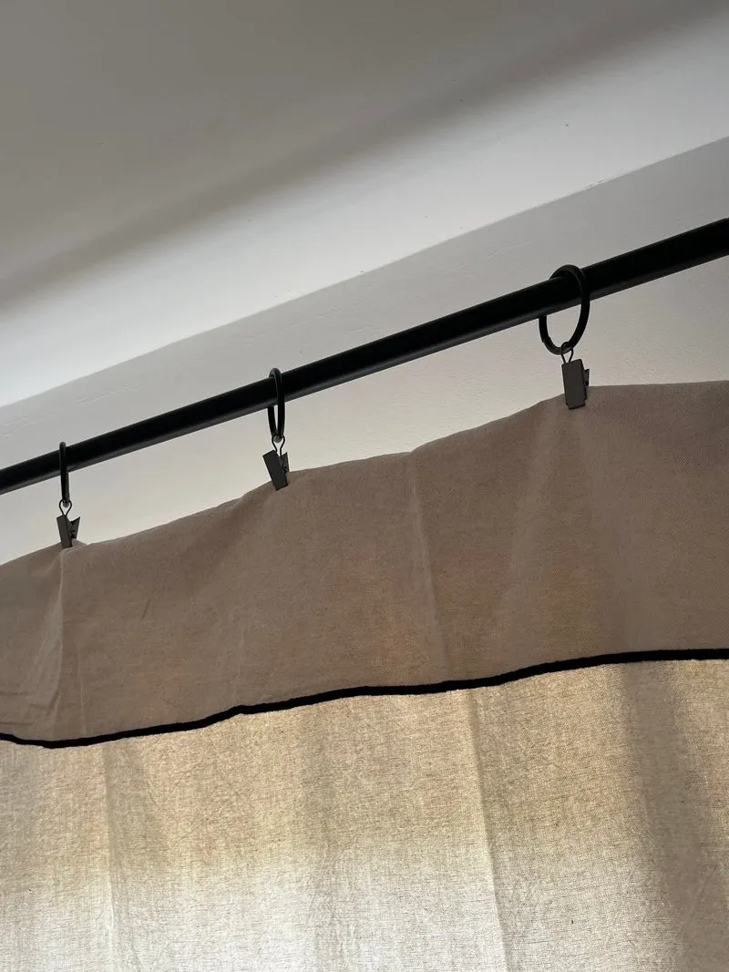 Anneaux à Pince pour Double Rideaux - Sachet de 10