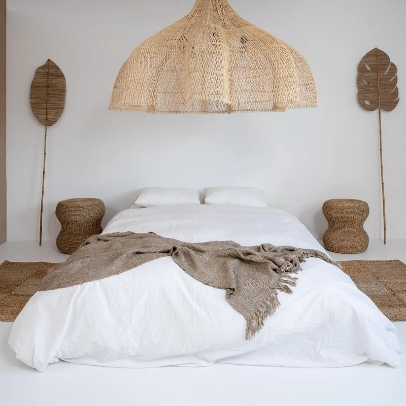 Suspension en rotin naturel (3 Tailles)