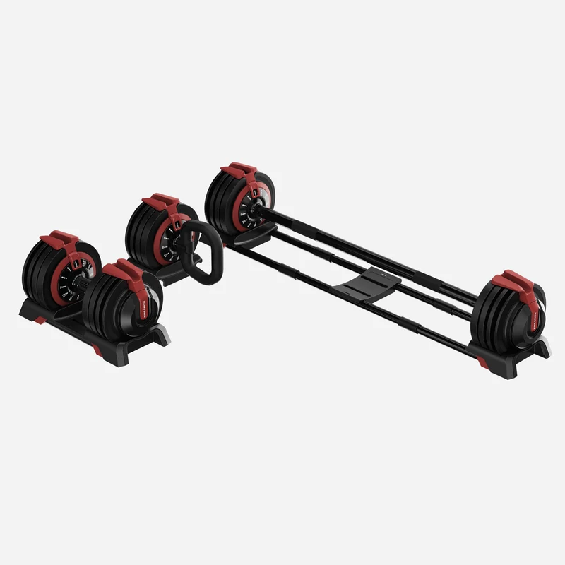 KingSmith Ensemble d'haltères, de barres et de kettlebells réglables de 54 lb