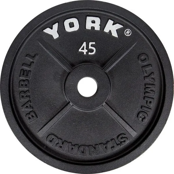 York 2″ Plaques de poids olympiques en fonte