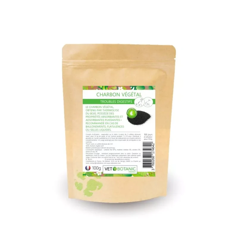 CHARBON VEGETAL – Troubles digestifs chiens et chats