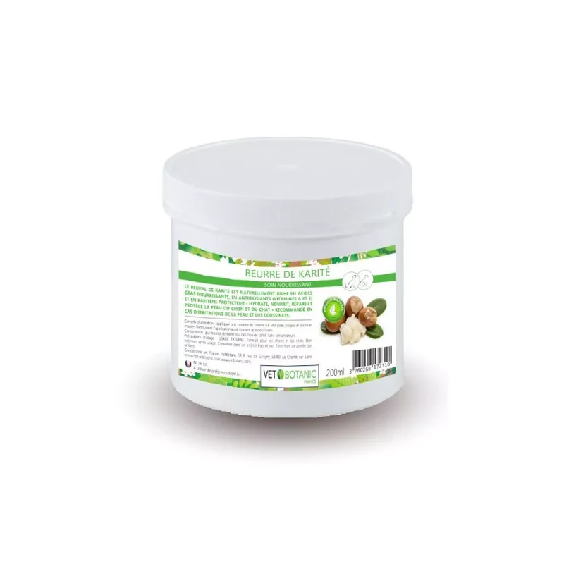 BEURRE DE KARITE – Soin nourrissant pour le chien et le chat