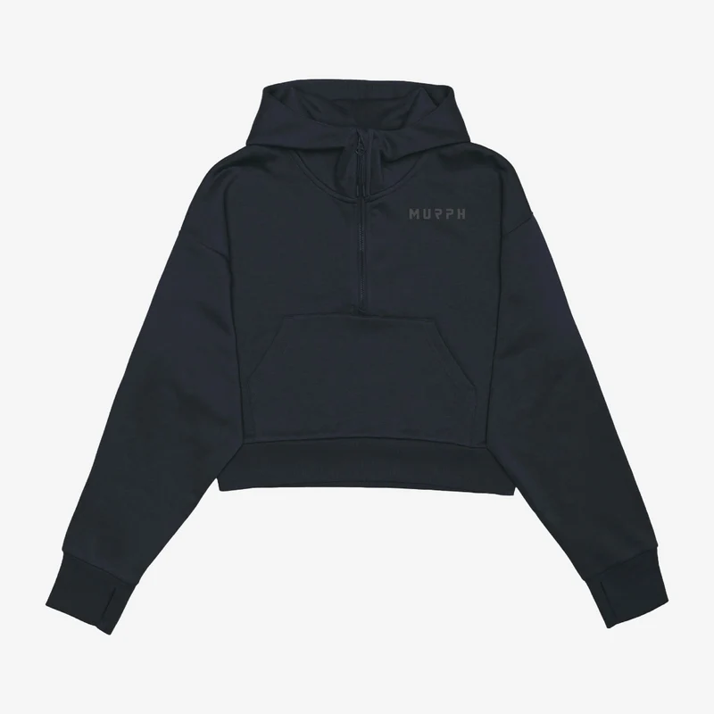 Hoodie Crop MURPH - Black
