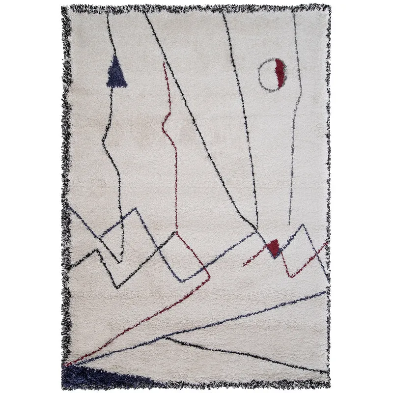 Tapis bleu et rouge Myrro