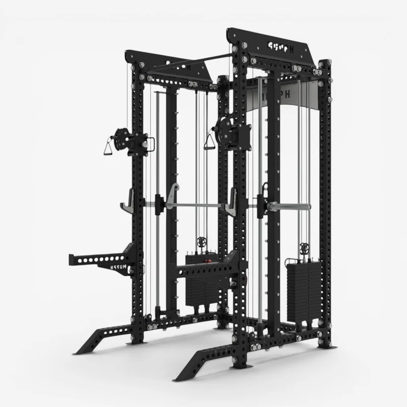 MURPH TORC – Half Rack hybride avec double poulie et Smith Machine