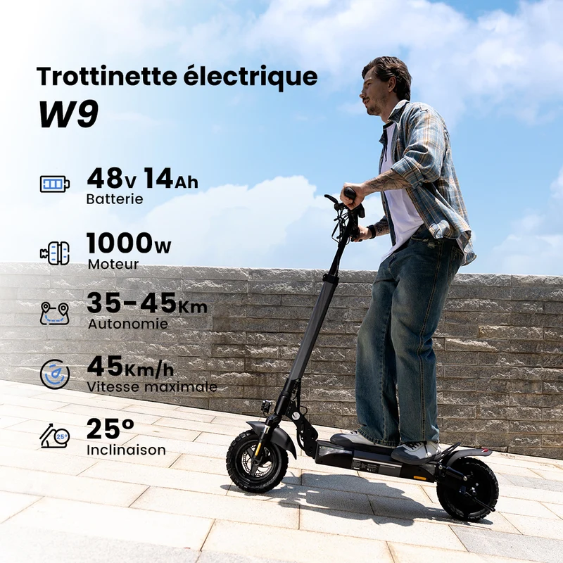 iScooter iX4/W9 Trottinette Électrique Tout Terrain