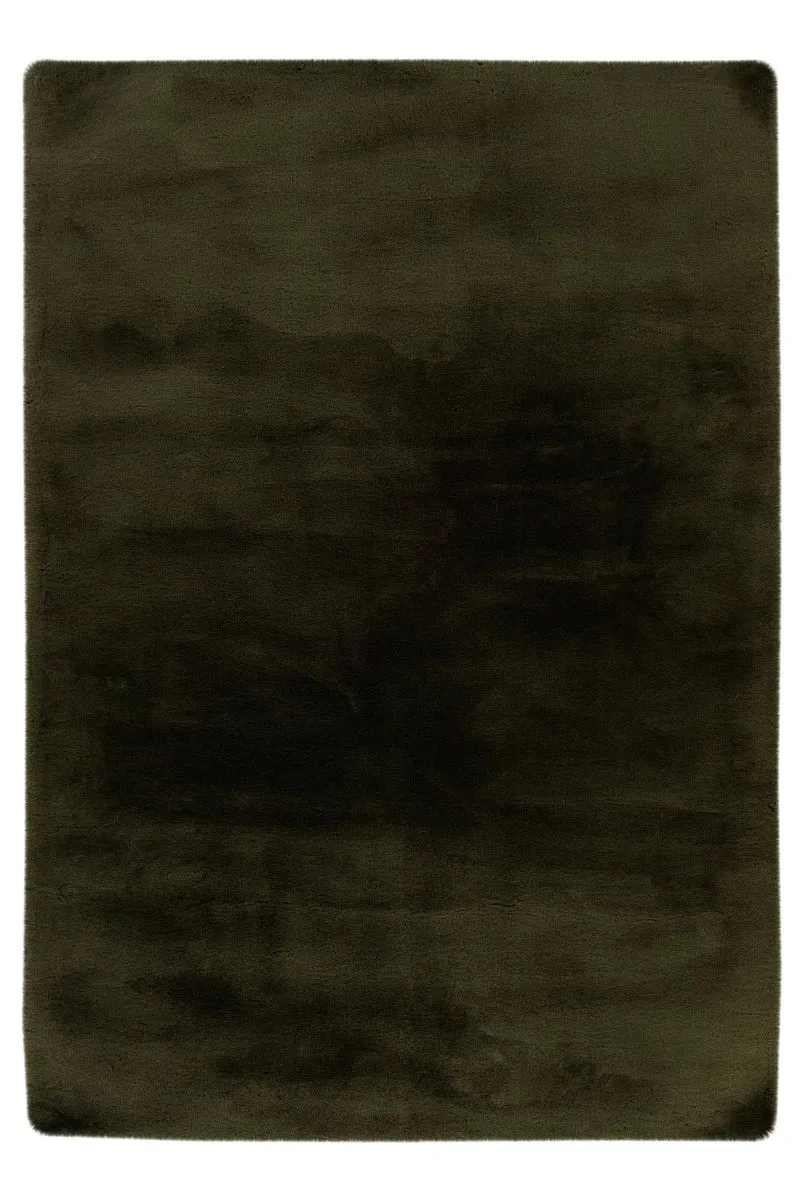 Tapis Haeven Vert - Super doux,Super Epais, Moelleux et Moderne