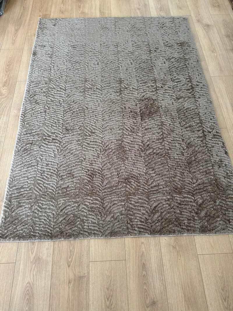 Tapis Merle taupe lavable