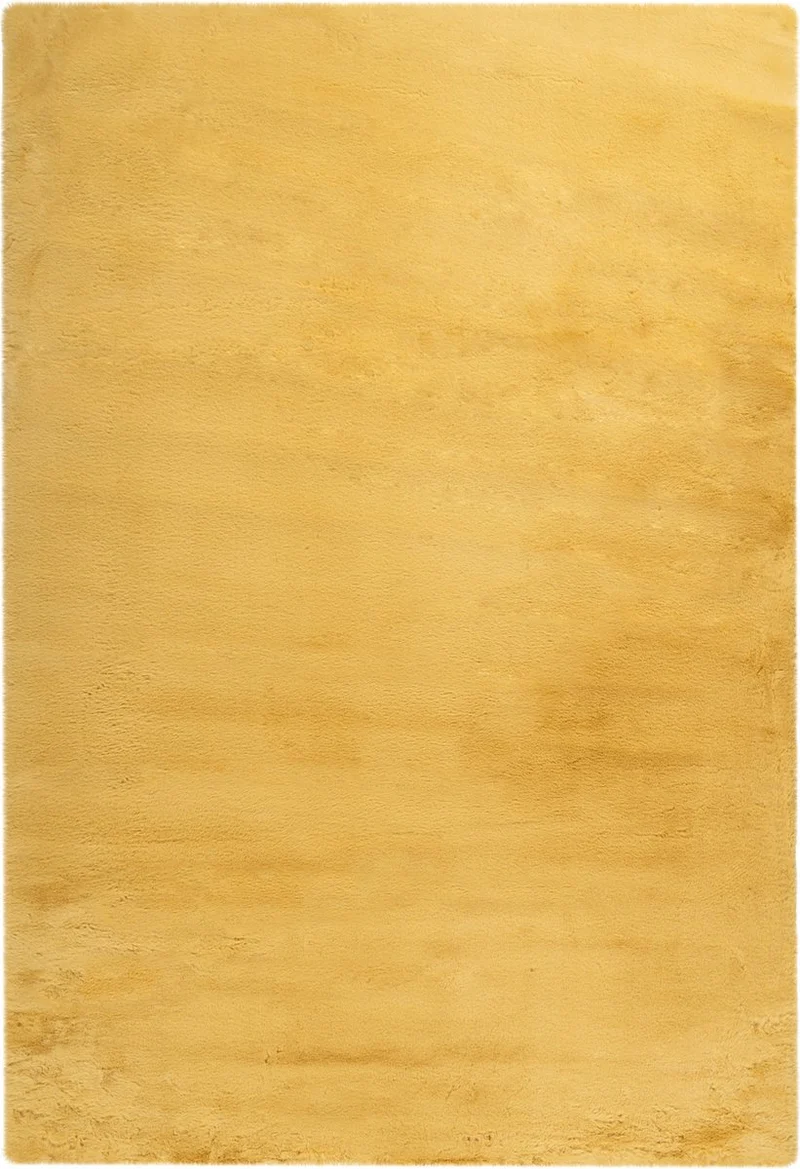 Tapis Haeven Jaune - Super doux,Super Epais, Moelleux et Moderne
