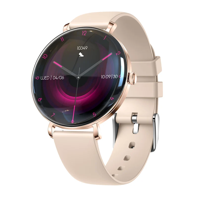 Montre connectée AMOLED- Edition ELITE écran tactile 1,43 pouces (avec bracelet silicone) couleur Rose