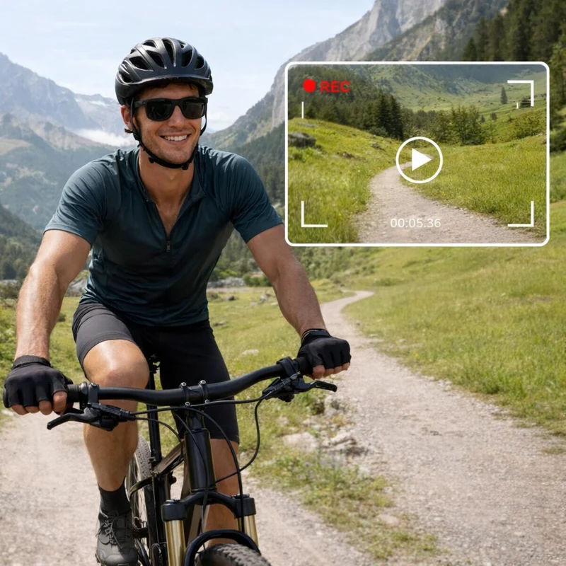 Lunettes intelligentes multifonctions NASA édition VISION Caméra 8 MP avec capteur Photo & Vidéo Haute Définition transmission Wi-Fi, Bluetooth Microphone Et Haut-Parleur Intégré Monture Mat Noir Verres Graphite Modèle Unisex design