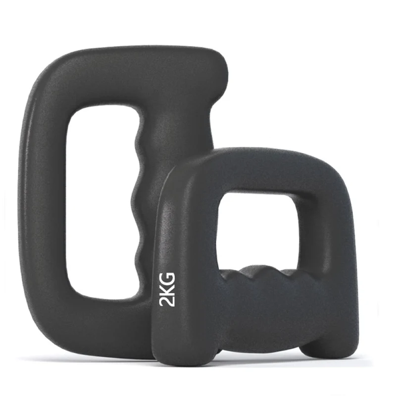 Paire de Petits Haltères SYNERFIT , Porteurs de Poids, Entraînement par Frappe, Course à Pied & Entraînement de Boxe en Fer poids 2KG unité colorie Noir