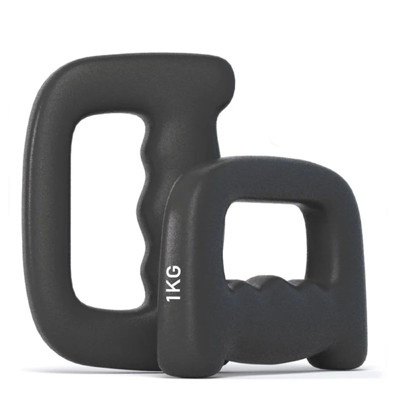 Paire de Petits Haltères SYNERFIT , Porteurs de Poids, Entraînement par Frappe, Course à Pied & Entraînement de Boxe en Fer poids 1KG unité colorie Noir