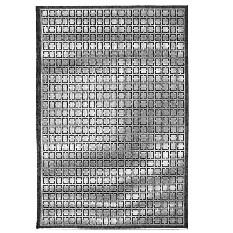 Tapis noir et blanc Marigny
