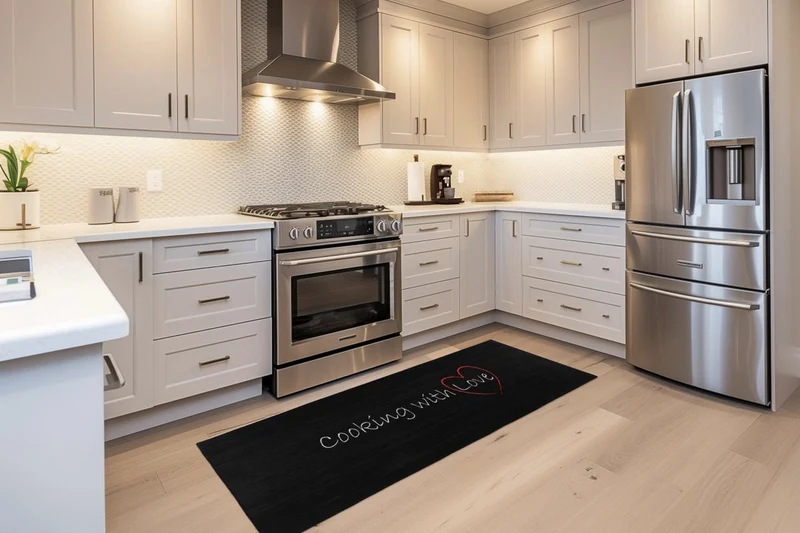 Tapis de cuisine Luka 102, antidérapant lavable en machine.