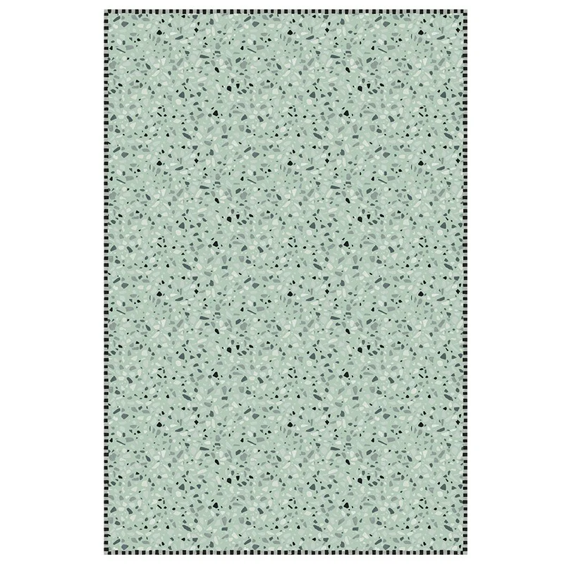 Tapis vinyle Terrazzo vert céladon