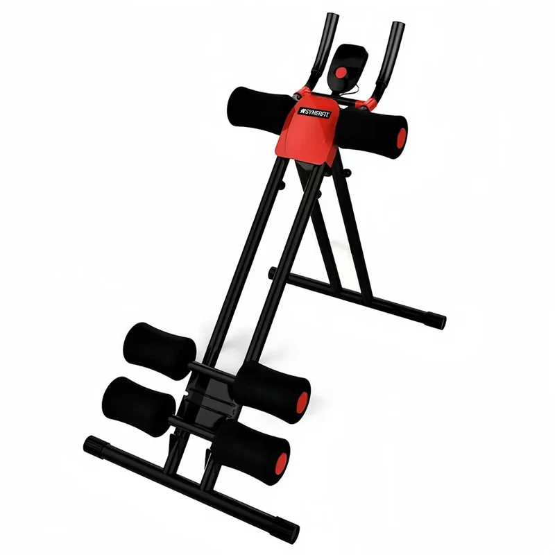 SYNERFIT Banc Pliable Multifonction Ecran LCD pour Abdominaux d'entraînement complet du corps - Modèle Tech Gym
