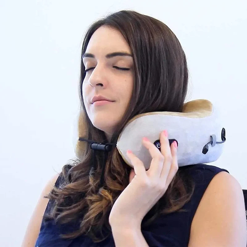 SYNERFIT shiatsu cervicales avec option chauffante - Modèle Jade colorie Beige