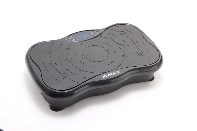Plateforme vibrante SYNERFIT de remise en forme modèle Powerfit 53 x 32 x 100 cm avec poignée colorie Noir