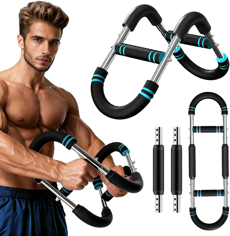 Appareil d'entraînement SYNERFIT Power Twister entraîneur des Bras Niveau de résistance : 30/40/50 kg Double Ressort, 3 Niveaux réglables, extenseur de Poitrine