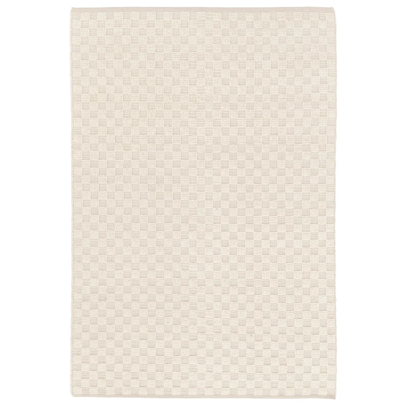 Tapis blanc Damier