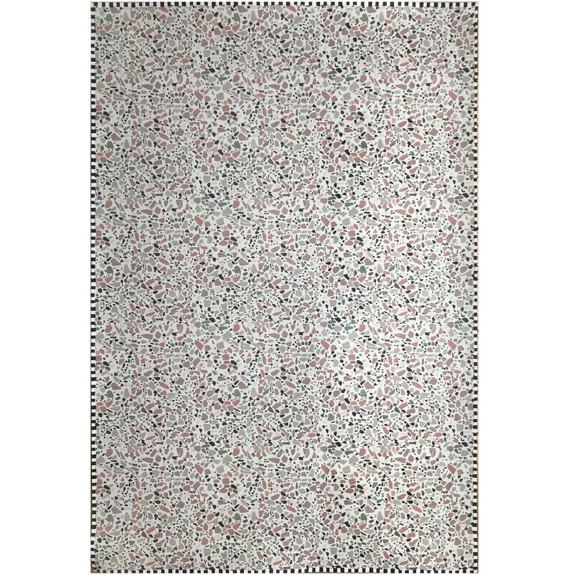 Tapis vinyle Terrazzo rose