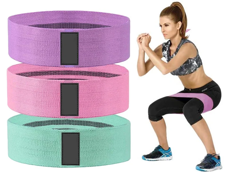 Lot de 3 bandes élastique de résistance physique - 3 tailles