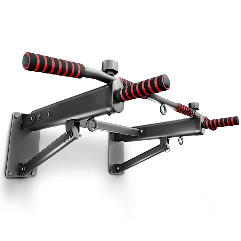 Barre de Traction Murale Homefit Maximus – 6 Poignées – Pliable – Charge Max. 150 kg – Acier