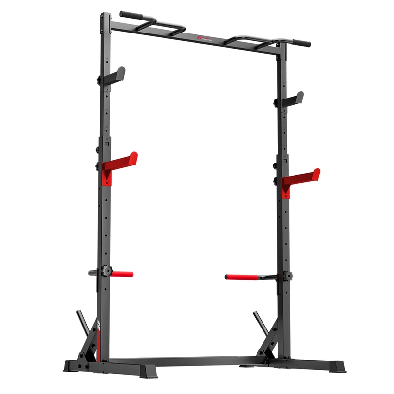 Squat Demi-Rack avec Barre de Traction