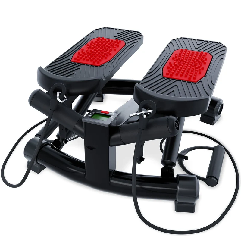Stepper Homefit HomeStep – 2-en-1 – Résistance Réglable – Écran LCD – Cordes d’Exercice – 120 kg