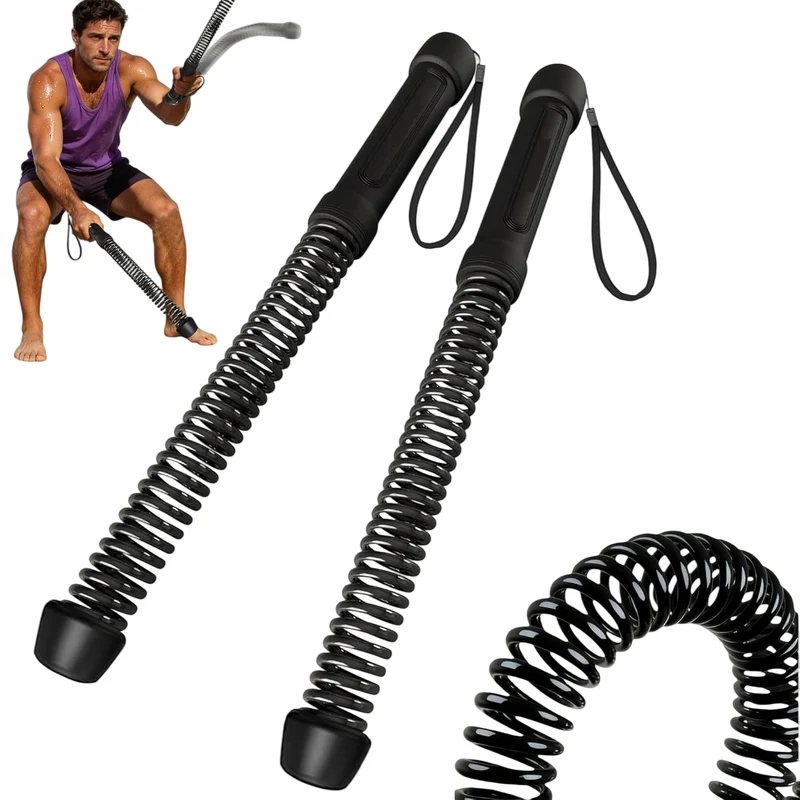Umay Portable Cordless Battle Rope Weighted for Strength Workout (2 PCS)